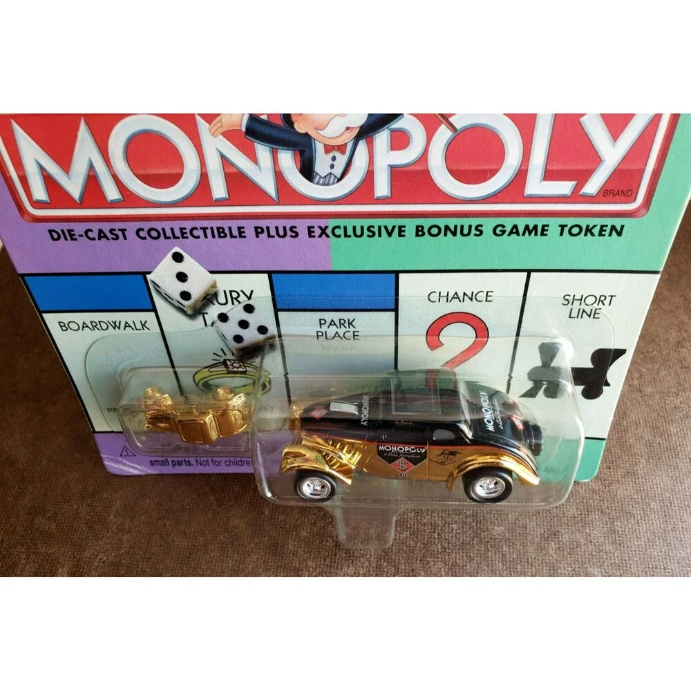 2000 Johnny Lightning VINTAGE MONOPOLY WILLYS Gold & Black KB Toys Exclusive 5SP